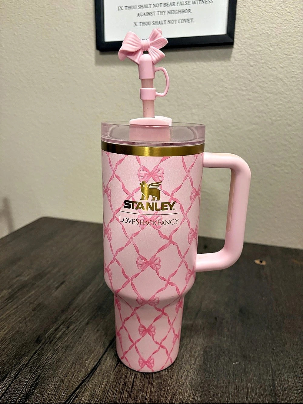 Stanley Pink Bow Tumbler